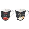 Easy Life 2 Tasses en porcelaineIT’S COFFEE TIME> Quotidienne|Petit Dejeuner