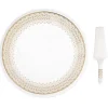 Easy Life Assiette à gâteau avec pelle de service FESTIVE> Services De Table En Porcelaine​|Festive