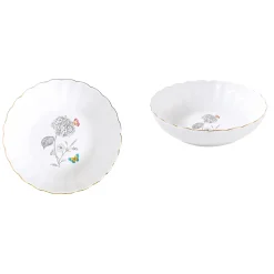 Easy Life Assiette creuseFLEURS ET PAPILLONS> Nature|Services De Table En Porcelaine​