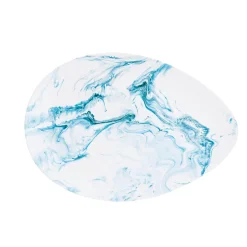 Easy Life Assiette de service en porcelaine 24×16,5 cm AQUA> Services De Table En Porcelaine​