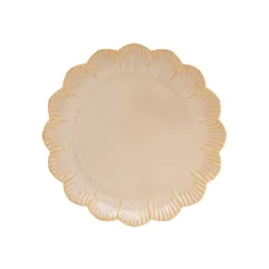 Easy Life Assiette dessert beige FLEURI> Services De Table En Porcelaine​|Fleuri