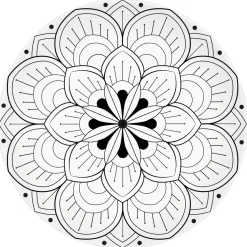 Easy Life Assiette àdessert en porcelaine de Ø19 cm, dans une boîte MANDALA> Services De Table En Porcelaine​