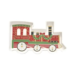 Easy Life Assiette en forme de train POLAR EXPRESS> Noël|Services De Table En Porcelaine