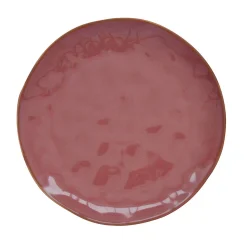 Easy Life Assiette plate en porcelaine de Ø 26 cm BURGUNDY> Moderne|Services De Table En Porcelaine