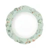 Easy Life Assiette plate en porcelaine de Ø 26 cm ZEN GARDEN GREEN> Romantique|Services De Table En Porcelaine​