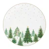 Easy Life Assiette plate FESTIVE TREES> Services De Table En Porcelaine​|Festive Trees