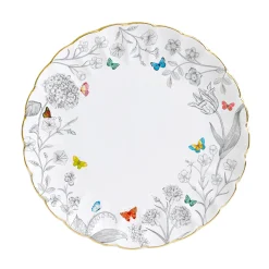 Easy Life Assiette PlateFLEURS ET PAPILLONS> Nature|Services De Table En Porcelaine​