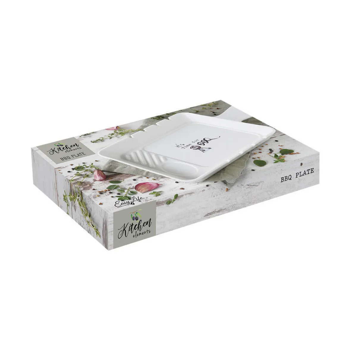 Easy Life Assiette pour barbecue KITCHEN ELEMENTS> Quotidienne|Services De Table En Porcelaine