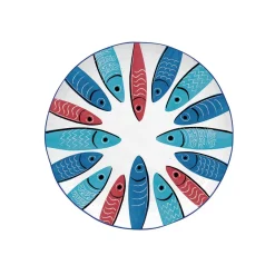 Easy Life Assiette SARDINE’S PARTY> Maritime|Services De Table En Porcelaine​