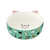 Easy Life Bol avec pieds antidérapants CATS FAMILY> Gamelle Pour Animaux En Porcelaine|Pet Lovers