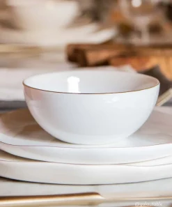 Easy Life Coffret de 4 bols en porcelaine Ø15 cm WHITE><noscript><img width=