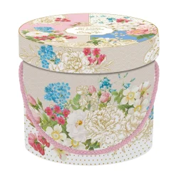 Easy Life Coffret de 2 tasses avec soucoupes en porcelaine, 225 ml chacune, dans une boîte cadeau PRINTEMP> Petit Dejeuner