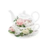 Easy Life Coffret Egoiste En Porcelaine Fine 350 ml + 350 ml JARDIN BOTANIQUE> Romantique|Petit Dejeuner