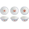 Easy Life Ensemble 3 bols Ø 10 cm CÔTE DE MER> Services De Table En Porcelaine​|Côte De Mer
