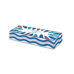 Easy Life Ensemble apéritif avec 3 bols en porcelaine et plateau en bambou SARDINE’S PARTY> Maritime|Services De Table En Porcelaine​