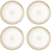 Easy Life Ensemble de 4 assiettes à dessert FESTIVE> Services De Table En Porcelaine​|Festive
