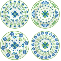 Easy Life Ensemble de 4 assiettes à dessert FLOWERS GARDEN> Services De Table En Porcelaine|Flowers Garden