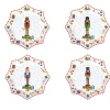 Easy Life Ensemble de 4 assiettes àdessert Vintage NUTCRACKER> Noël|Services De Table En Porcelaine​