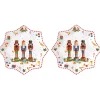 Easy Life Ensemble de 2 assiettes àdessert Vintage NUTCRACKER> Noël|Services De Table En Porcelaine​