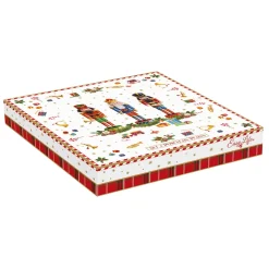 Easy Life Ensemble de 2 assiettes àdessert Vintage NUTCRACKER> Noël|Services De Table En Porcelaine​
