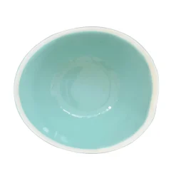 Easy Life Ensemble de 2 bols à salade en porcelaine de 22,5×19,5 cm AQUA> Moderne|Services De Table En Porcelaine​