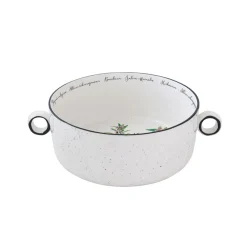 Easy Life Ensemble de 2 bols avec poignées en porcelaine Ø 20 cm HERBARIUM> Quotidienne|Services De Table En Porcelaine