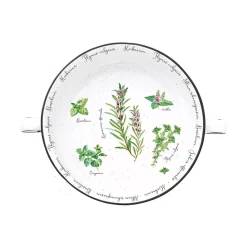 Easy Life Ensemble de 2 bols avec poignées en porcelaine Ø 20 cm HERBARIUM> Quotidienne|Services De Table En Porcelaine​