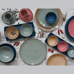 Easy Life Ensemble de 6 bols en porcelaine de Ø 12 cm INTERIORS BURGUNDY> Moderne|Services De Table En Porcelaine​