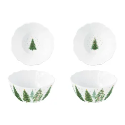 Easy Life Ensemble de 2 bols FESTIVE TREES> Services De Table En Porcelaine|Festive Trees