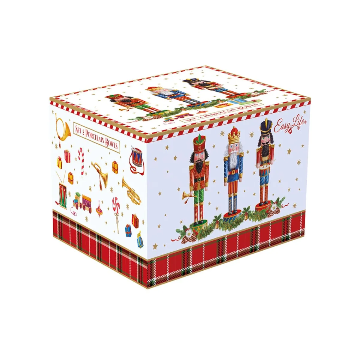 Easy Life Ensemble de 2 Bols Vintage NUTCRACKER> Noël|Services De Table En Porcelaine​