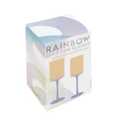 Easy Life Ensemble de 2 calices RAINBOW> Services De Table En Porcelaine​|Rainbow