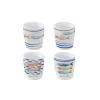 Easy Life ensemble de 4 gobelets à café BORD DE MER> Maritime|Petit Dejeuner