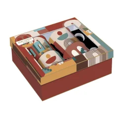 Easy Life Ensemble de 4 mugs de 300 ml ILLUSION> Coffret Cadeau|Petit Dejeuner