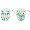 Easy Life Ensemble de 2 mugs FLOWERS GARDEN> Petit Dejeuner|Flowers Garden