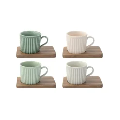 Easy Life Ensemble de 4 petites tasses a expresso en porcellaine TAKE A BREAK ASS7> Quotidienne|Petit Dejeuner