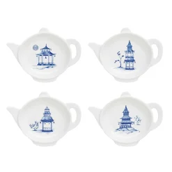 Easy Life Ensemble de 4 porte-sachets de thé PADOGA> Ethnique|Pagoda