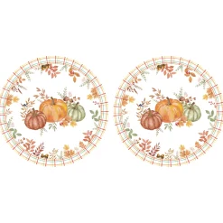 Easy Life Ensemble de 2 sets de table Ø 34,5 cm HARVEST> Services De Table En Porcelaine|Harvest