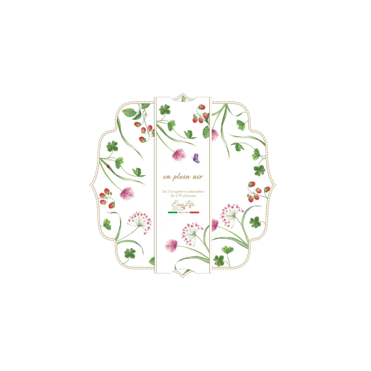 Easy Life Ensemble de 2 sets de table EN PLEIN AIR> Services De Table En Porcelaine|En Plein Air