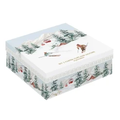 Easy Life Ensemble de 2 tasses à café avec soucoupe CHALET> Noël|Petit Dejeuner