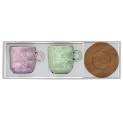 Easy Life Ensemble de 2 tasses à thé avec soucoupe TAKE A LOOP ASS.3><noscript><img width=