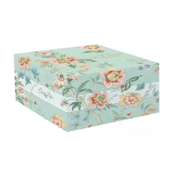 Easy Life Ensemble de 2 tasses avec soucoupes en porcelaine, 225 ml ZEN GARDEN GREEN> Romantique|Petit Dejeuner