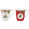 Easy Life Ensemble de 2 tasses CHRISTMAS BERRIES> Noël|Petit Dejeuner