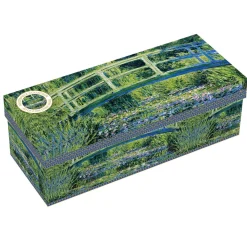 Easy Life Ensemble de 2 tasses en porcelaine de 300 ml dans une boîte cadeau WATER LILIESAND THE JAPANESE BRIDG> Masterpiece|Petit Dejeuner