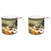 Easy Life Ensemble de 2 tasses en porcelaine de 300 ml dans une boîte cadeau STILL LIFE, DRAPERY, PILCHER AND FR> Masterpiece|Petit Dejeuner