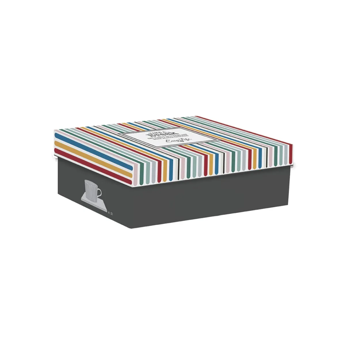 Easy Life Ensemble de 2 tasses en porcellaine TAKE A BREAK ASS1> Quotidienne|Petit Dejeuner