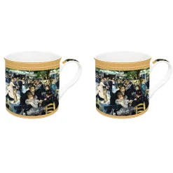 Easy Life Ensemble de 2 tasses en porcelaine de 300 ml dans une boîte cadeauDANCE AT LE MOULIN DE LA GALETTE> Masterpiece|Petit Dejeuner