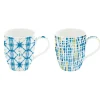 Easy Life Ensemble de 2 tasses SHIBORI 1> Petit Dejeuner