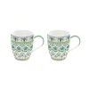 Easy Life Ensemble de deux tasses MEDITERRANEO BLUE> Petit Dejeuner