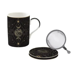 Easy Life Ensemble infuseur de 350 ml dans une boîte colorée CELESTIAL> Coffret Cadeau|Petit Dejeuner