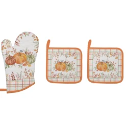 Easy Life Ensemble textile de cuisine gant + 2 maniques HARVEST> Services De Table En Porcelaine​|Harvest
